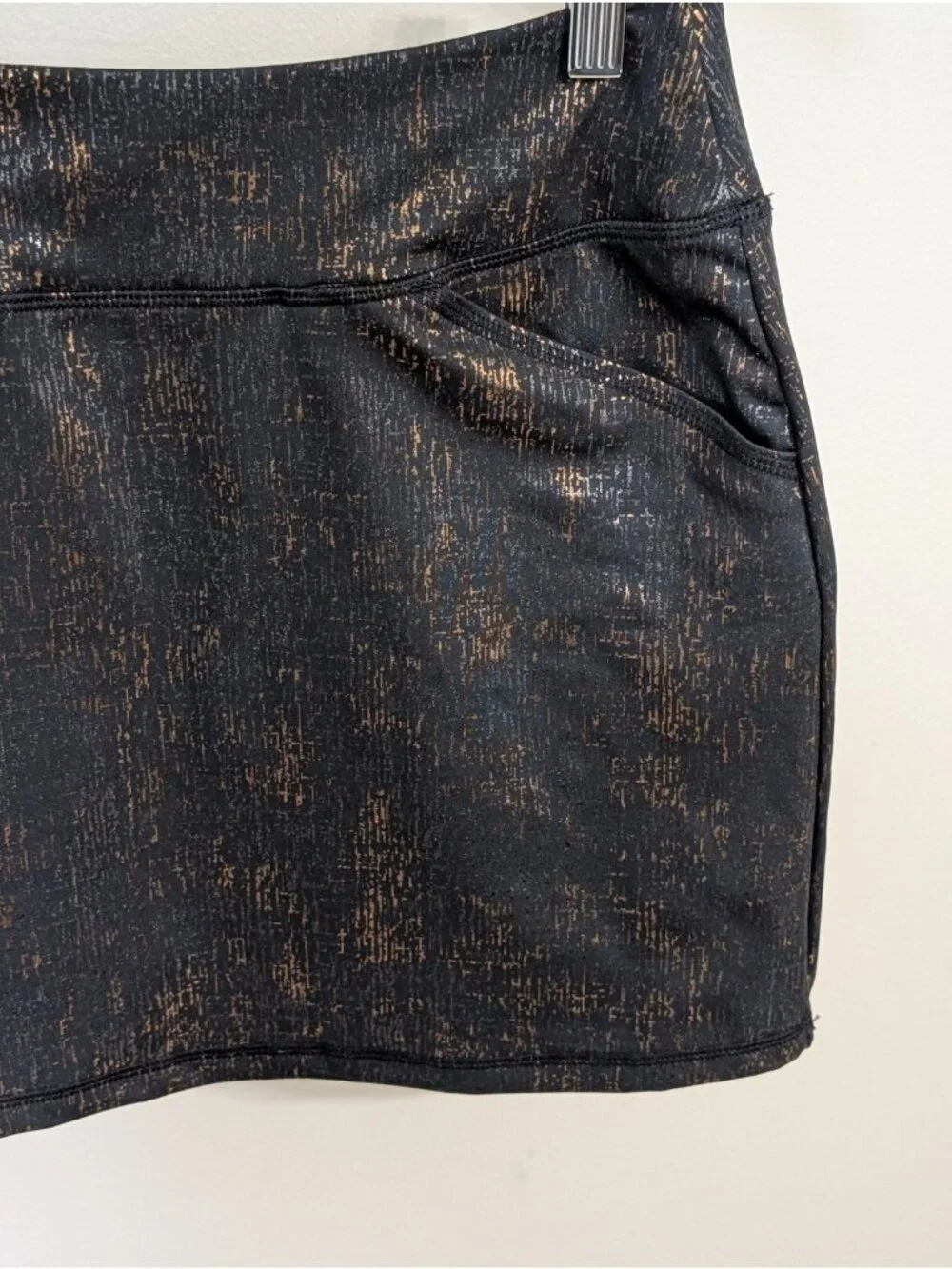 Lilly Pulitzer Luxletic Sabbia Skort Skirt XS UPF 50+ Onyx Time To Tiki Foil 16”